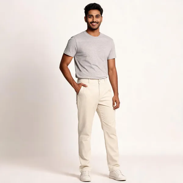 White_Barbie_Fabric_Straight_Fit_Trousers_For_Men