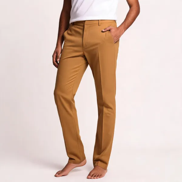 Mustard_Barbie_Fabric_Straight_Fit_Trousers_For_Men