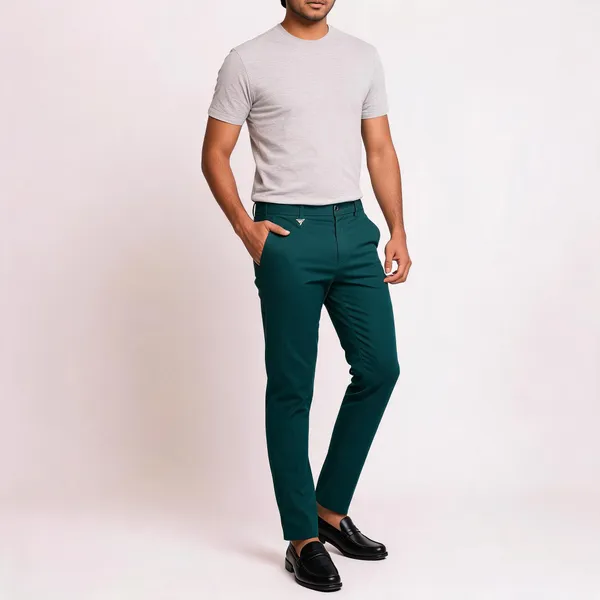 Green_Barbie_Fabric_Slim_Fit_Trousers_For_Men