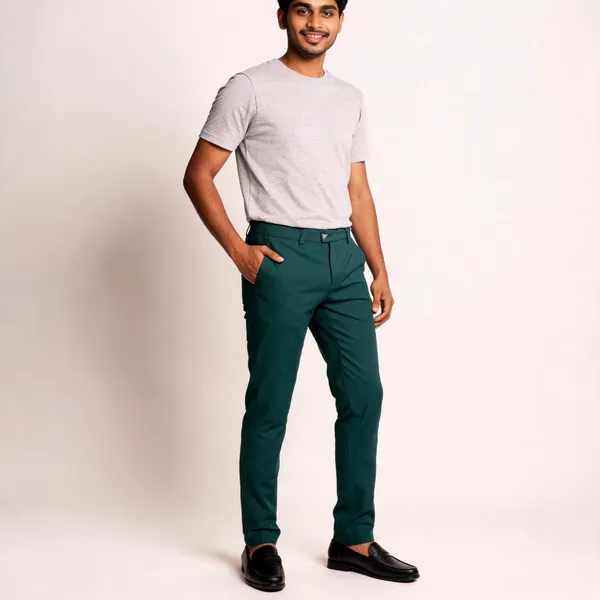 Green_Barbie_Fabric_Slim_Fit_Trousers_For_Men