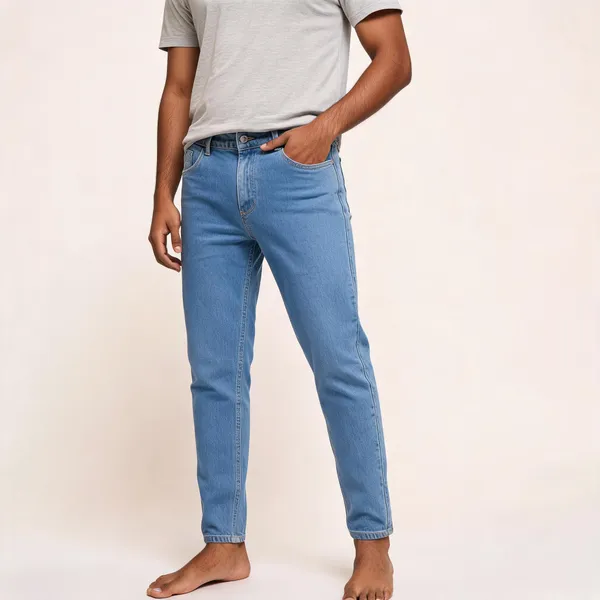Blue_3/1_Cotton_Non_Stretchable_Straight_Fit_Jeans_For_Men