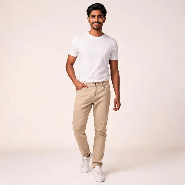 Beige_Cotton_Casual_Chinos_For_Men