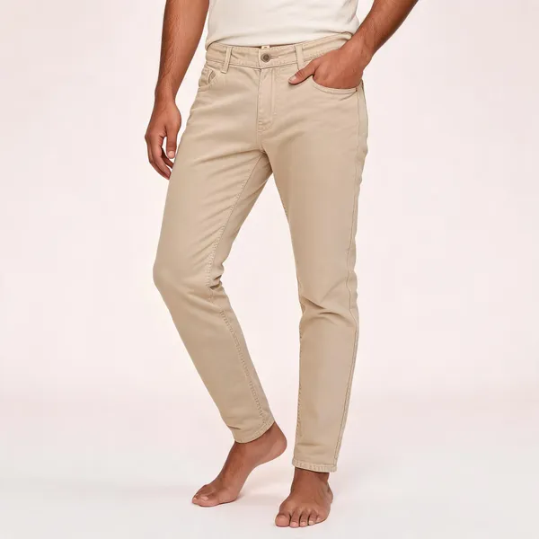Beige_Cotton_Casual_Chinos_For_Men