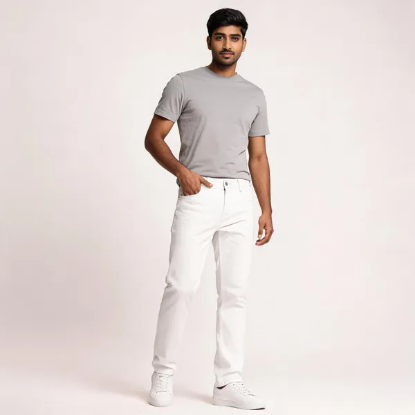 White_Cotton_70%_Denim_30%_Straight_Fit_Jeans_For_Men