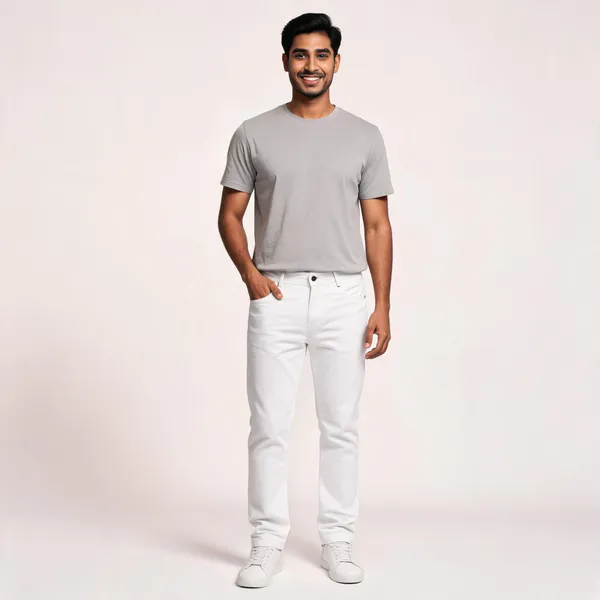 White_Cotton_70%_Denim_30%_Straight_Fit_Jeans_For_Men