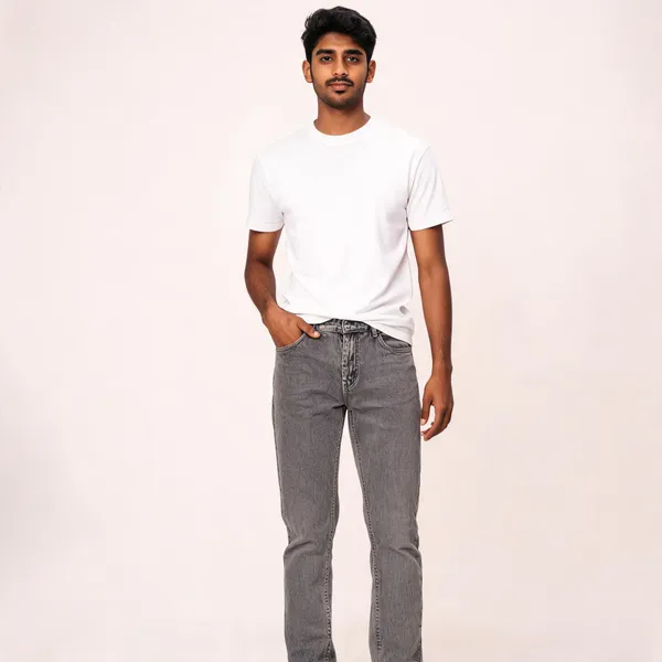 Grey_Denim_Classic_Fit_Jeans_For_Men