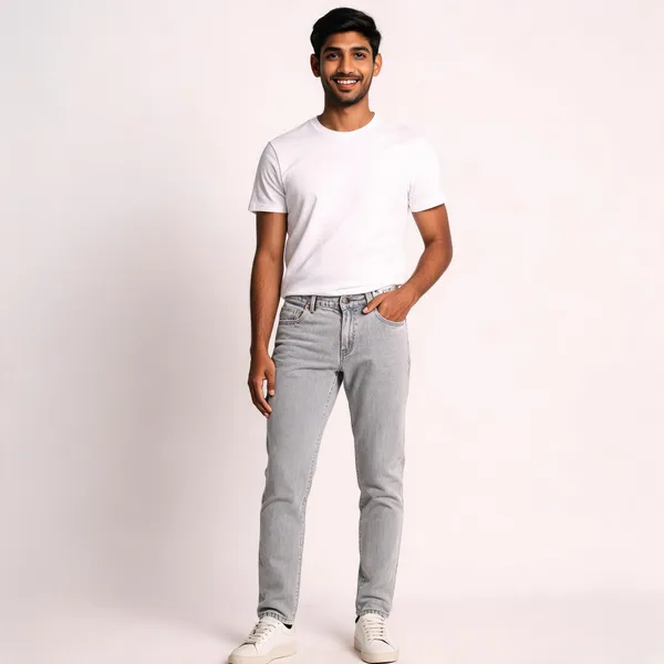 Light_Grey_Denim_Slim_Fit_Jeans_For_Men