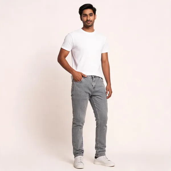Grey_Denim_Slim_Fit_Jeans_For_Men