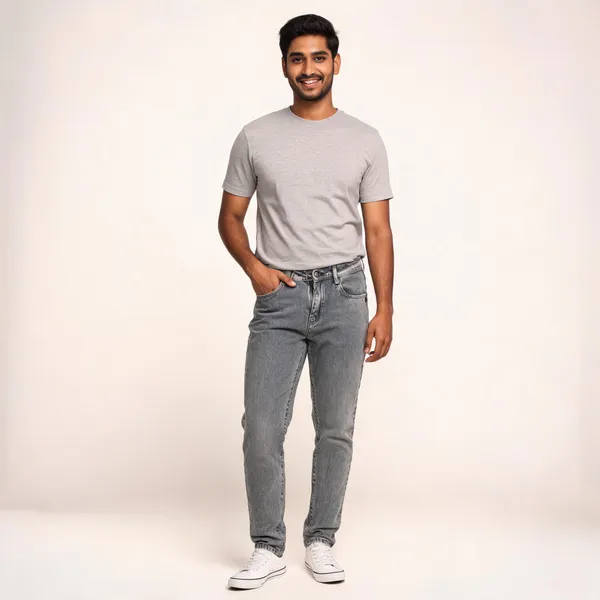 Grey_Denim_Slim_Fit_Jeans_For_Men