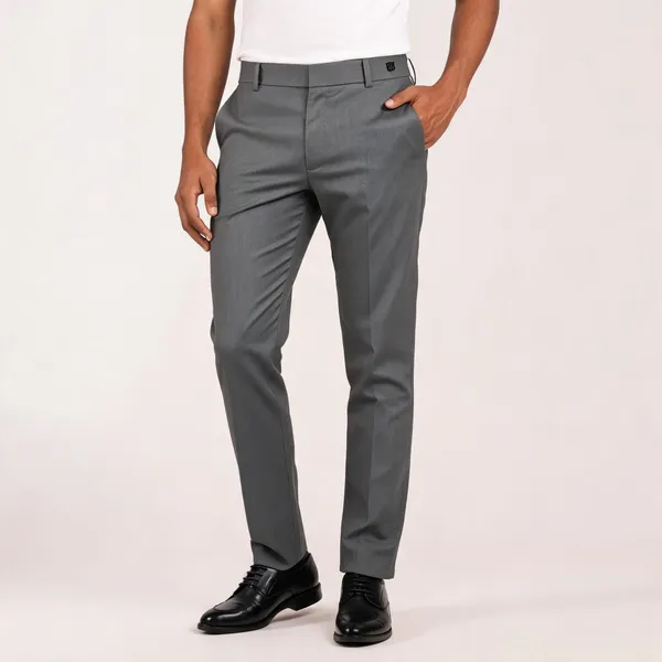 Grey_Polyester_Flat_Front_Formal_Trousers_For_Men