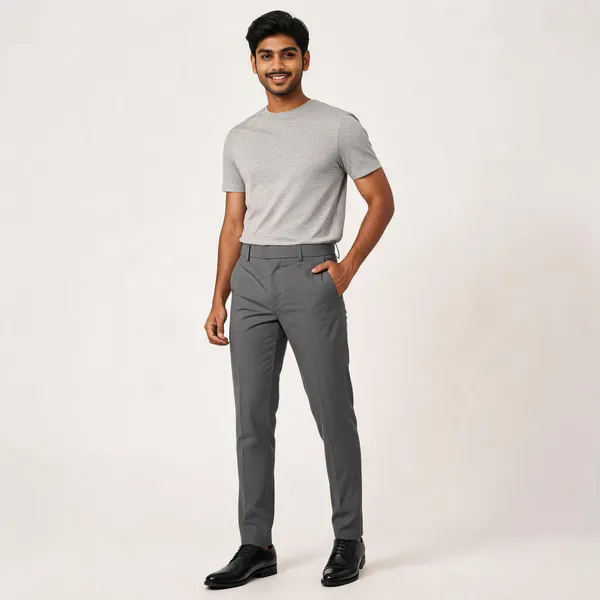 Grey_Polyester_Flat_Front_Formal_Trousers_For_Men