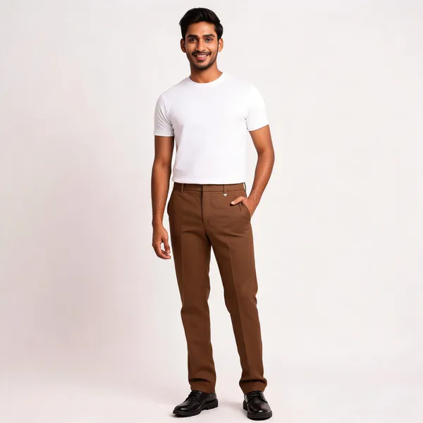 Brown_Polyester_Flat_Front_Formal_Trousers_For_Men