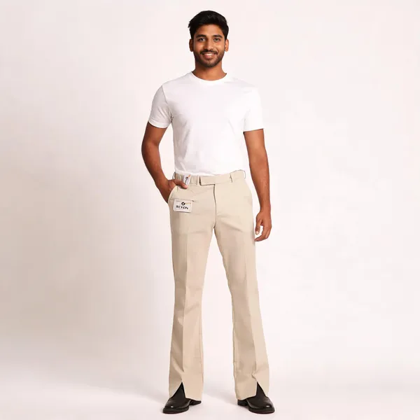 Cream_Polyester_Formal_Trousers_For_Men