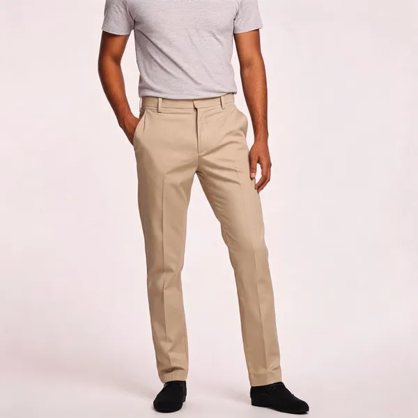Beige_Polyester_Flat_Front_Formal_Trousers_For_Men