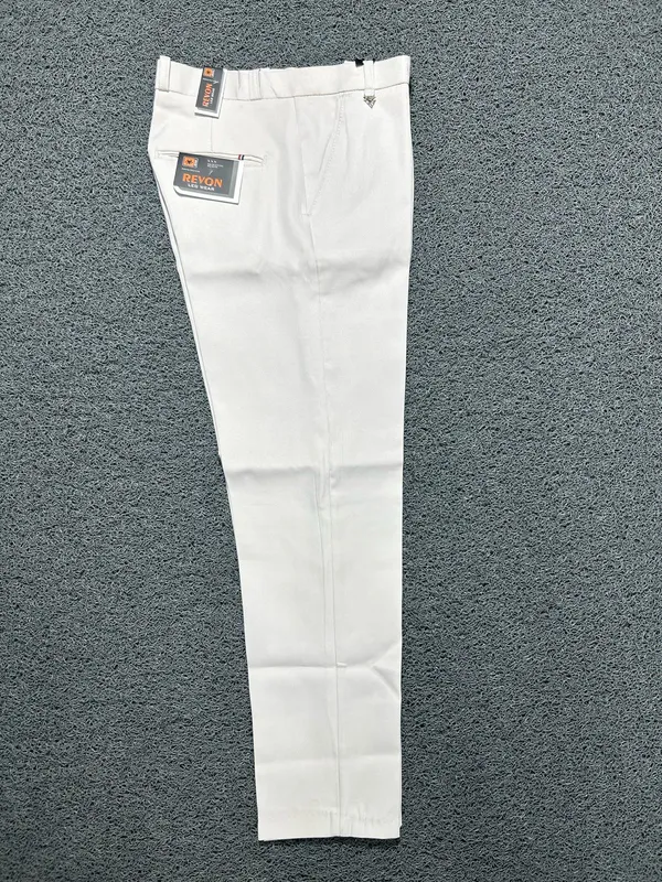 White_Barbie_Fabric_Slim_Fit_Trousers_For_Men