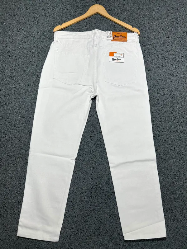 White_Cotton_70%_Denim_30%_Straight_Fit_Jeans_For_Men