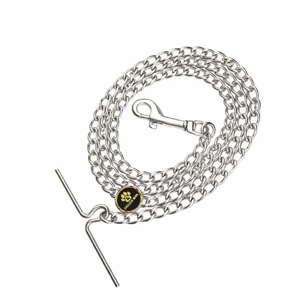 Doggo_Bite_Steel_Walking_Chain_Zinc_Hook_5_Feet_For_Dogs