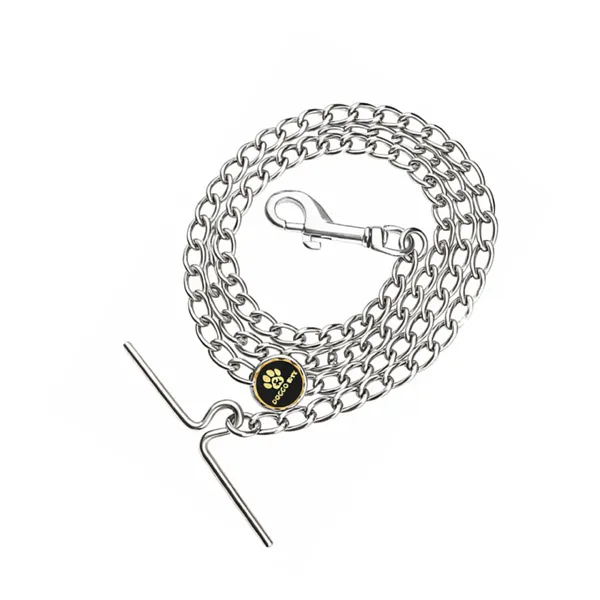 Doggo_Bite_Steel_Walking_Chain_Zinc_Hook_5_Feet_For_Dogs