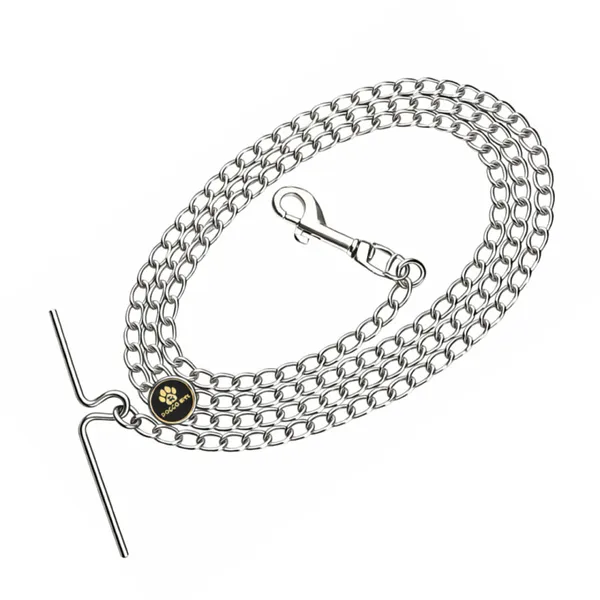 Doggo_Bite_Steel_Walking_Chain_Zinc_Hook_5_Feet_For_Dogs