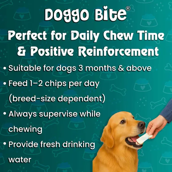Doggo_Bite_White_Rawhide_Chew_Chips_6x2_Inch_For_Dogs