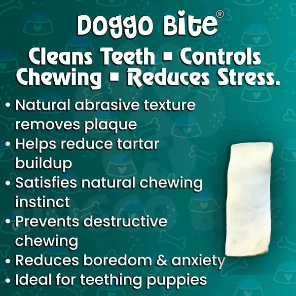 Doggo_Bite_White_Rawhide_Chew_Chips_6x2_Inch_For_Dogs