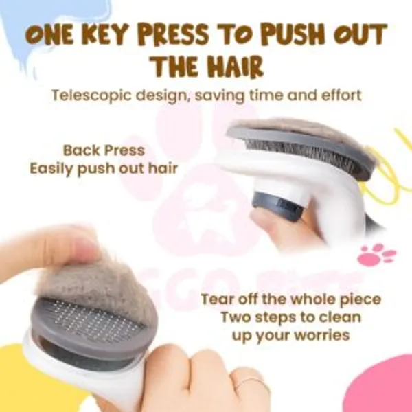 Doggo_Bite_Rectangle_Self_Cleaning_Slicker_Brush_For_Pets