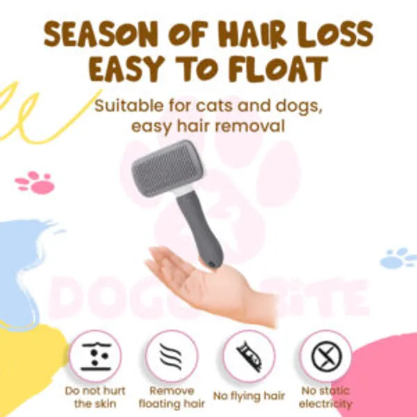 Doggo_Bite_Rectangle_Self_Cleaning_Slicker_Brush_For_Pets