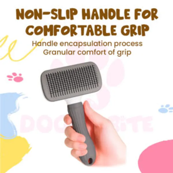 Doggo_Bite_Rectangle_Self_Cleaning_Slicker_Brush_For_Pets