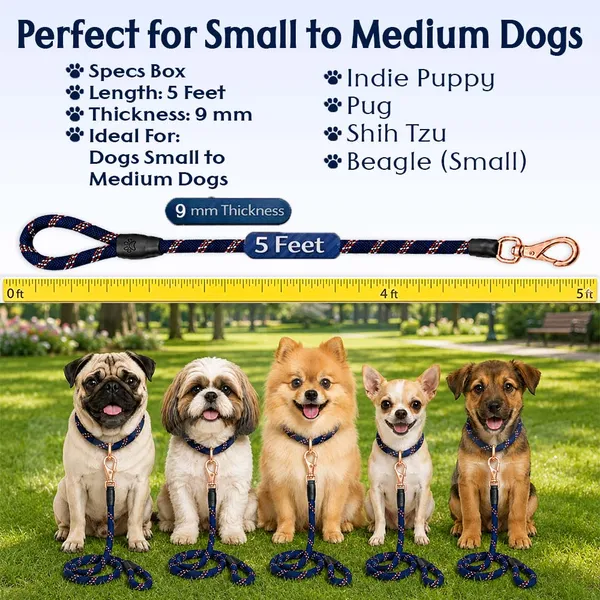 Doggo_Bite_Dark_Blue_Nylon_Rope_Dog_Walking_Leash_With_Silicone_Cap_Pack_Of_2
