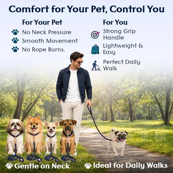 Doggo_Bite_Dark_Blue_Nylon_Rope_Dog_Walking_Leash_With_Silicone_Cap_Pack_Of_2