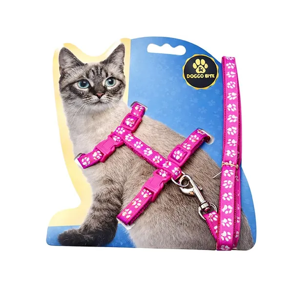 Doggo_Bite_Nylon_Ribbon_Print_Cat_Body_Belt_Harness_10_Mm