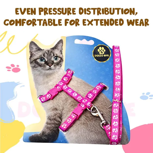 Doggo_Bite_Nylon_Ribbon_Print_Cat_Body_Belt_Harness_10_Mm