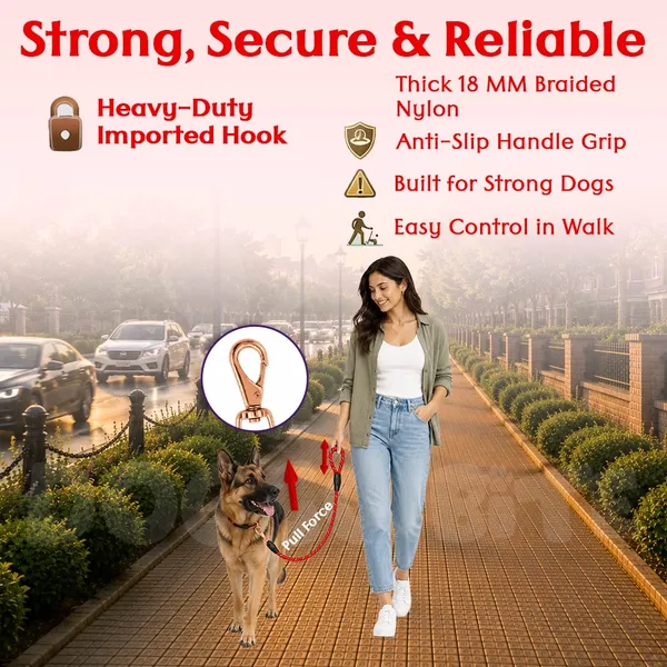 Doggo_Bite_Red_Nylon_Rope_Dog_Walking_Leash_With_Silicone_Cap_Pack_Of_2