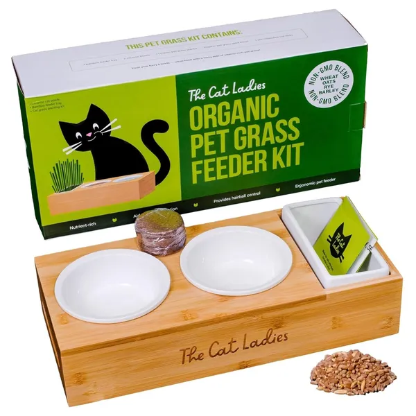 Doggo_Bite_Ceramic_Cat_Dish_Set_With_Cat_Grass