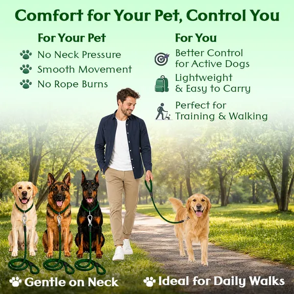 Doggo_Bite_Green_Nylon_Rope_Dog_Walking_Leash_With_Imported_Cap_Pack_Of_2