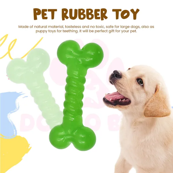 Doggo_Bite_Crystal_Twist_Bone_Shape_Rubber_Chew_Toy_13_Cm_For_Dogs