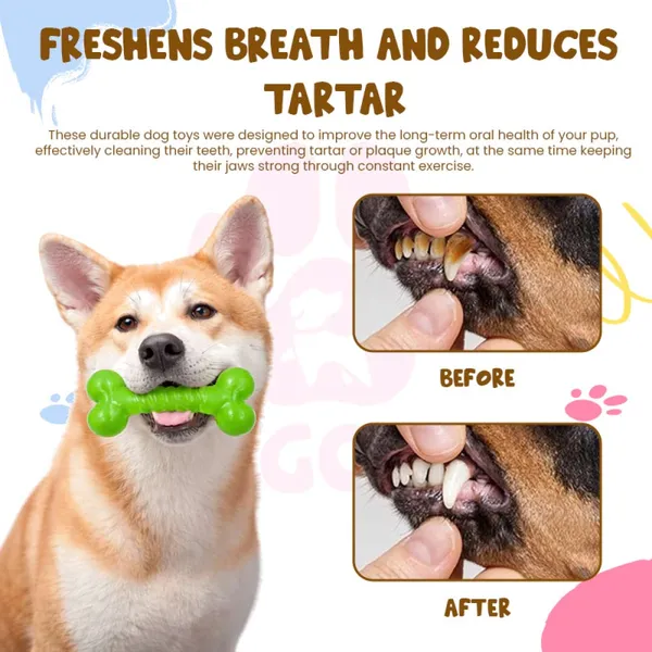 Doggo_Bite_Crystal_Twist_Bone_Shape_Rubber_Chew_Toy_13_Cm_For_Dogs
