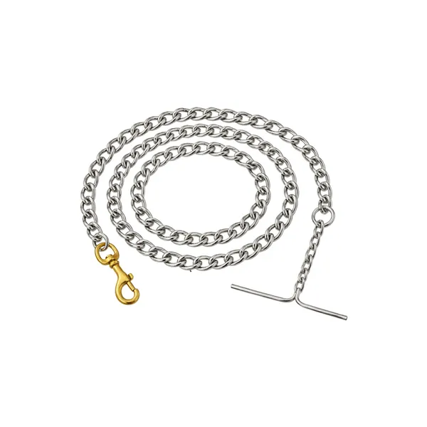 Doggo_Bite_Steel_Walking_Chain_Brass_Hook_5_Feet_For_Dogs