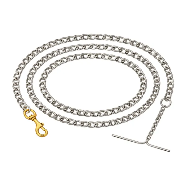 Doggo_Bite_Steel_Walking_Chain_Brass_Hook_5_Feet_For_Dogs