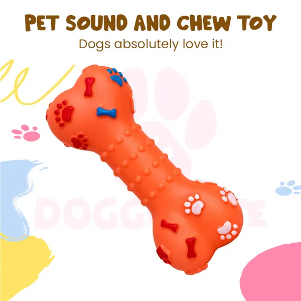 Doggo_Bite_Paw_Elite_Bone_Shape_Rubber_Chew_Toy_15_Cm_For_Dogs