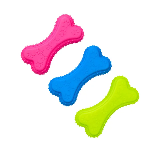 Doggo_Bite_Paw_Squeak_Bone_Rubber_Toy_12.5_Cm_For_Dogs_And_Puppies