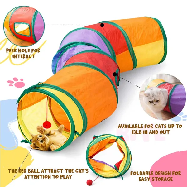 Doggo_Bite_Rainbow_Curved_Play_Tunnel_25x123_Cm_For_Cats