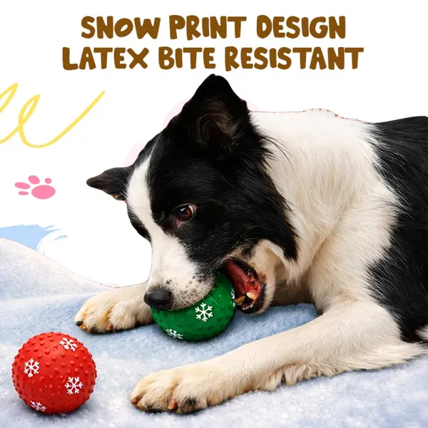 Doggo_Bite_Snow_Ball_Rubber_Chew_Toy_8.5_Cm_For_Dogs
