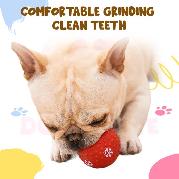 Doggo_Bite_Snow_Ball_Rubber_Chew_Toy_8.5_Cm_For_Dogs