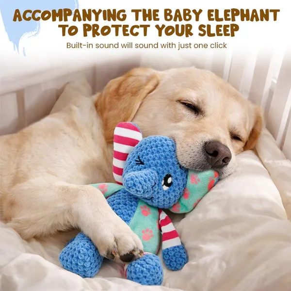 Doggo_Bite_Snuggle_Tone_Elephant_Shape_Polyester_Play_Toy_30_Cm