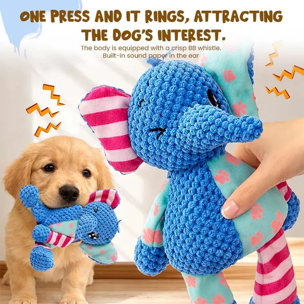 Doggo_Bite_Snuggle_Tone_Elephant_Shape_Polyester_Play_Toy_30_Cm
