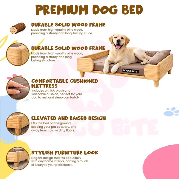 Doggo_Bite_Elevated_Wooden_Frame_Dog_Bed_Pet_Sofa
