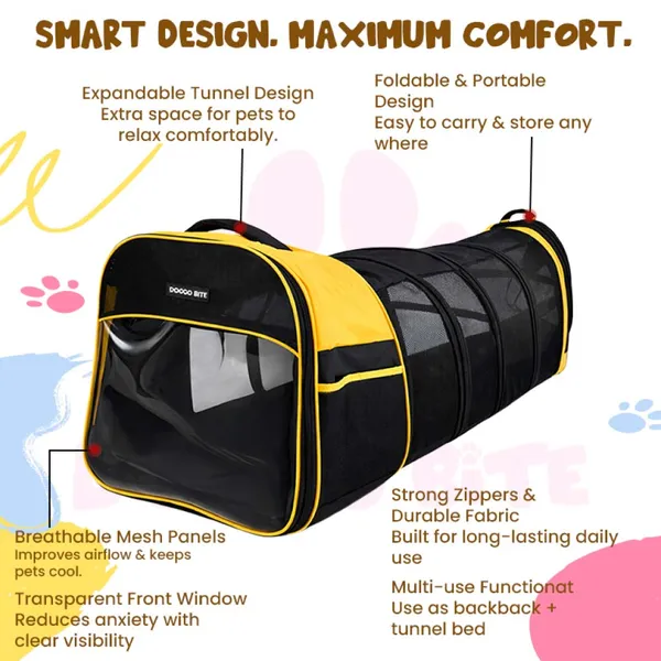 Doggo_Bite_Tunnelpod_Expandable_Travel_Carrier_For_Cats_And_Kittens