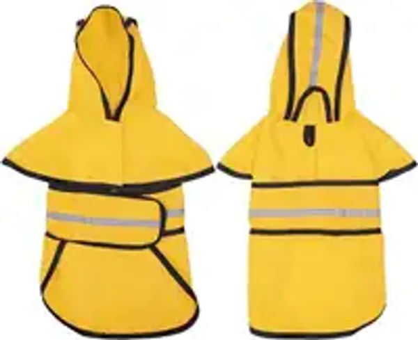 DOGGO_BITE®_Dog_Raincoat_|_Available_in_Yellow_&_Red_|_7_Sizes_–_Small,_Medium,_Large,_X-Large,_2X-Large,_3X-Large_&_4X-Large_|_Rain_Protlection_Support_for_Dogs