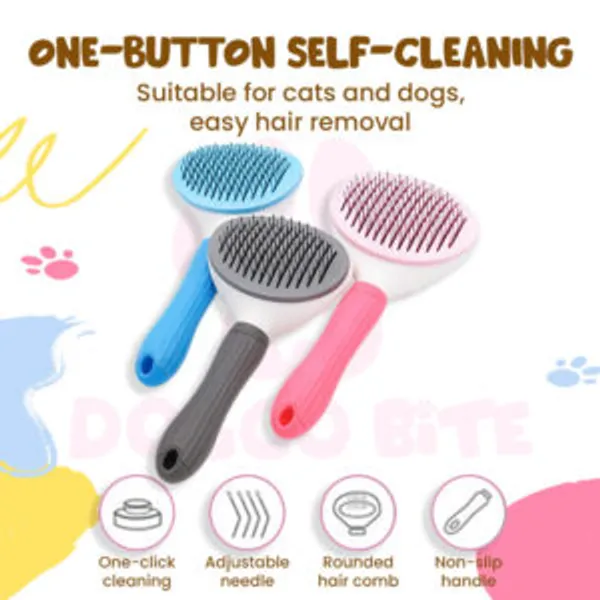 Doggo_Bite_Round_Oval_Self_Cleaning_Slicker_Brush_For_Dogs_And_Cats